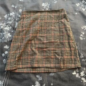 Brandy Melville John Galt Plaid Skirt One Size